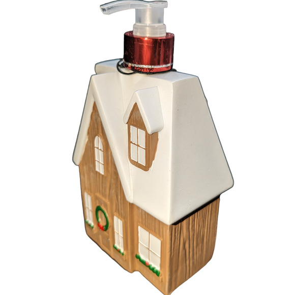 Christmas Winter Cottage Themed Forest Pine Hand Soap Pump Dispenser - Picture 1 of 5